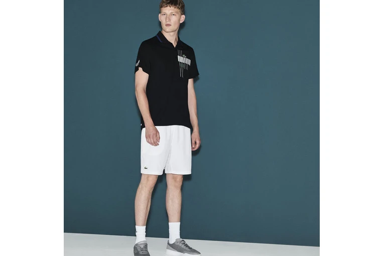 Lacoste Medvedev Melbourne Short Wit Heren 2 Lacoste Medvedev Melbourne Short Wit Heren - Afbeelding 2