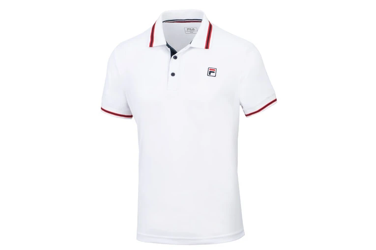 Fila Piro Tennispolo Wit Heren 1 Fila Piro Tennispolo Wit Heren