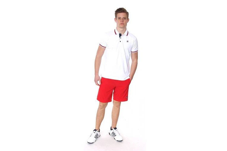 Fila Piro Tennispolo Wit Heren 3 Fila Piro Tennispolo Wit Heren - Afbeelding 3