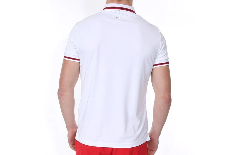 Fila Piro Tennispolo Wit Heren 6 Fila Piro Tennispolo Wit Heren - Afbeelding 6