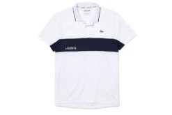 Lacoste Sport Colorblock Poloshirt Wit/blauw Heren