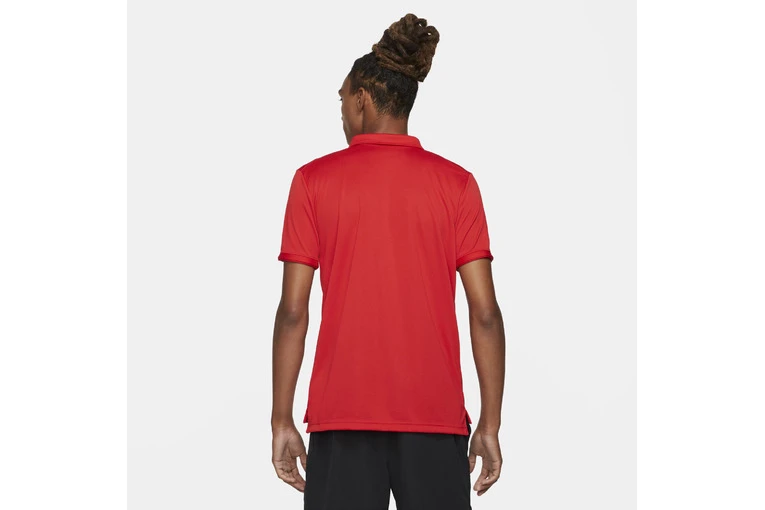 Nikecourt Dri-fit Victory Tennispolo Rood Heren 2 Nikecourt Dri-fit Victory Tennispolo Rood Heren - Afbeelding 2