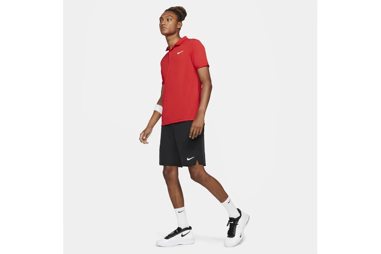 Nikecourt Dri-fit Victory Tennispolo Rood Heren 3 Nikecourt Dri-fit Victory Tennispolo Rood Heren - Afbeelding 3