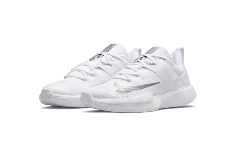 NikeCourt Vapor Lite HC Tennisschoen Wit/zilver Dames 3 NikeCourt Vapor Lite HC Tennisschoen Wit/zilver Dames - Afbeelding 3