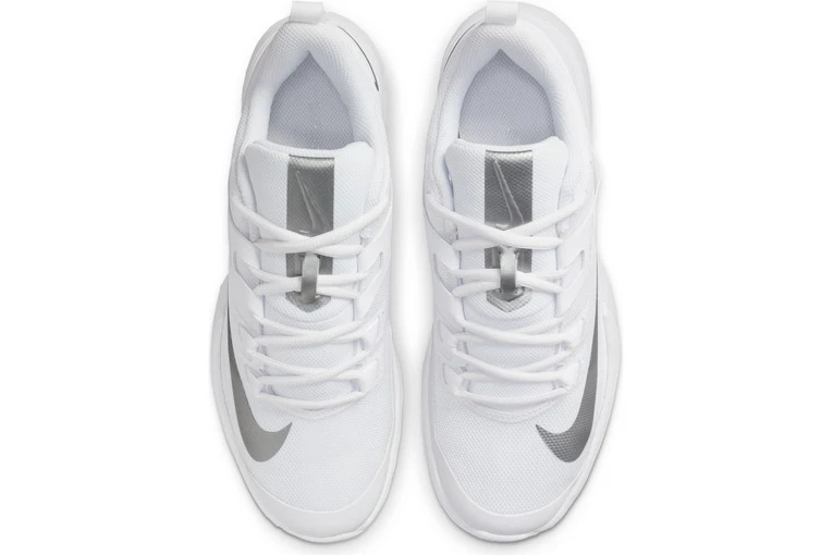 NikeCourt Vapor Lite HC Tennisschoen Wit/zilver Dames 4 NikeCourt Vapor Lite HC Tennisschoen Wit/zilver Dames - Afbeelding 4