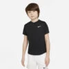 NikeCourt Dri-fit Victory Tennisshirt Zwart Kids