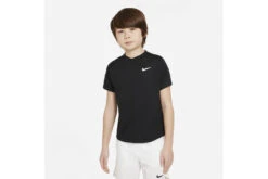 NikeCourt Dri-fit Victory Tennisshirt Zwart Kids
