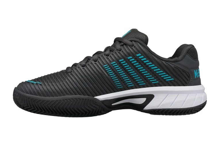 K-Swiss Hypercourt Express 2 HB Grijs/blauw KIDS 2 K-Swiss Hypercourt Express 2 HB Grijs/blauw KIDS - Afbeelding 2