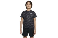 NikeCourt Dri-FIT Victory Printed Top Zwart KIDS