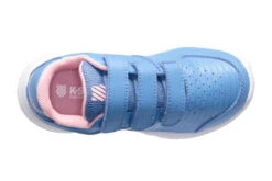 K-Swiss K.Swiss Court Express Strap Omni Tennisschoen Silver Lake Blue/roze KIDS -Padel Profs Verkoop 37100080 3