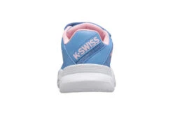 K-Swiss K.Swiss Court Express Strap Omni Tennisschoen Silver Lake Blue/roze KIDS -Padel Profs Verkoop 37100080 5