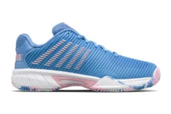 K-Swiss K.Swiss Hypercourt Express 2 HB Tennisschoen Silver Lake Blue/roze KIDS