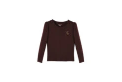 Vieux Jeu Millie LS Top Burgundy Dames