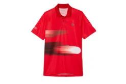 Lacoste SPORT X Novak Djokovic Polo Rood/wit Heren