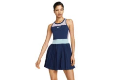 NikeCourt Dri-FIT Slam Tenniskleedje Midnight Navy/Light Arctic Pink/Glacier Blue/Wit Dames