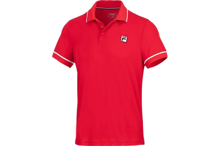 Fila New Court Polo Rood Heren 1 Fila New Court Polo Rood Heren