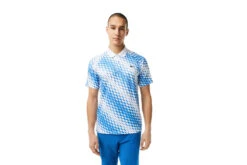 Lacoste X Novak Djokovic Polo Wit/blauw Heren