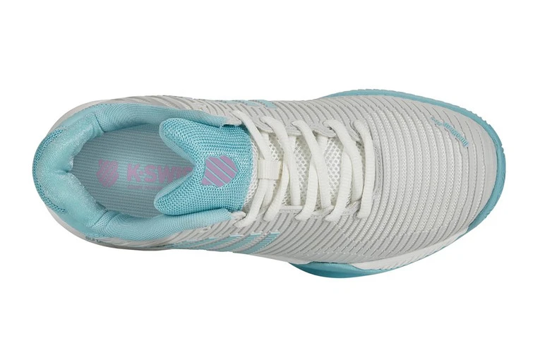 K-Swiss Hypercourt Express 2 HB Tennisschoen Wit/angel Blue Dames 4 K-Swiss Hypercourt Express 2 HB Tennisschoen Wit/angel Blue Dames - Afbeelding 4