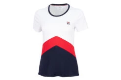 Fila Aurelia T-shirt Wit/rood/navy Dames