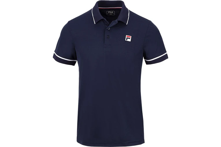 Fila New Court Polo Navy Heren 1 Fila New Court Polo Navy Heren