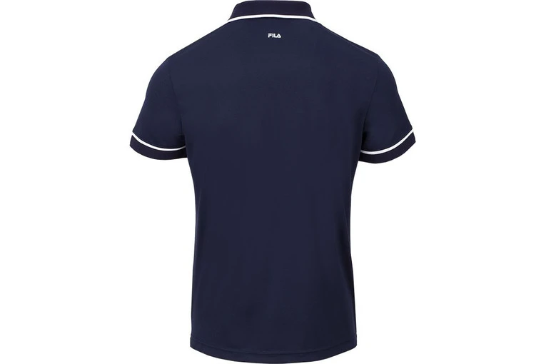 Fila New Court Polo Navy Heren 2 Fila New Court Polo Navy Heren - Afbeelding 2