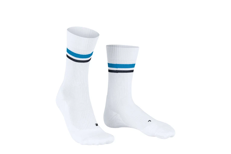 Falke TE4 Classic Tennissokken Wit/blauw Heren 2 Falke TE4 Classic Tennissokken Wit/blauw Heren - Afbeelding 2