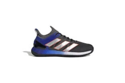 Adidas Adizero Ubersonic 4 Clay Court Tennisschoenen Grey Six / Silver Metallic / Solar Red Heren