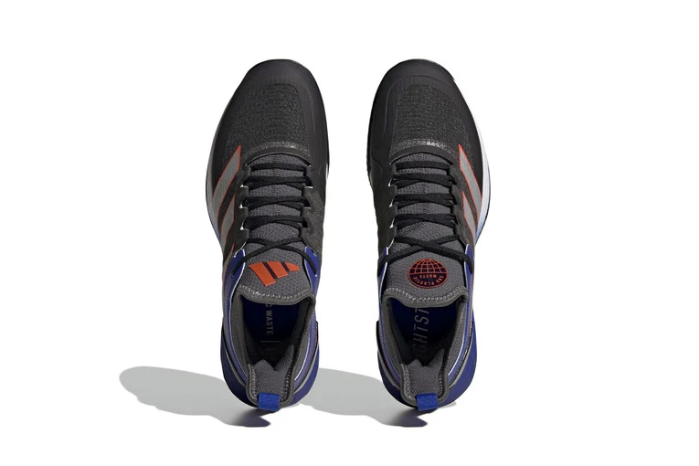 Adidas Adizero Ubersonic 4 Clay Court Tennisschoenen Grey Six / Silver Metallic / Solar Red Heren 2 Adidas Adizero Ubersonic 4 Clay Court Tennisschoenen Grey Six / Silver Metallic / Solar Red Heren - Afbeelding 2