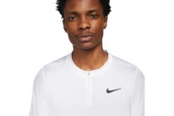 NikeCourt Dri-FIT Advantage Tennis Sweater Wit/zwart Heren -Padel Profs Verkoop 37112309 3