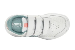 K-Swiss Court Express Strap Omni Wit/nile Blue KIDS -Padel Profs Verkoop 37112572 4