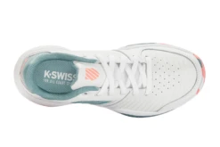 K-Swiss Court Express Omni Tennisschoen Wit/nile Blue KIDS -Padel Profs Verkoop 37112573 4
